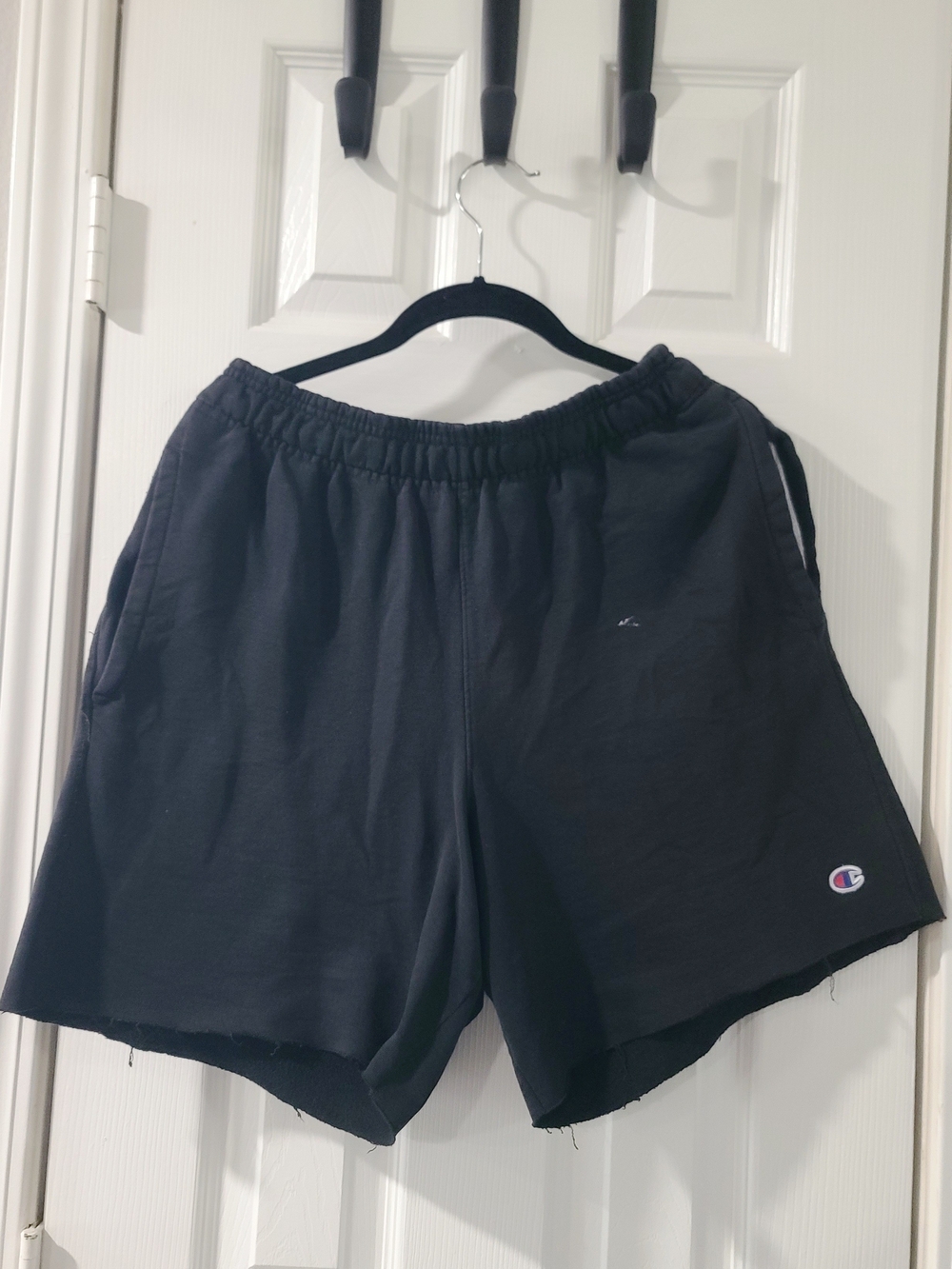 Champion Men Black Athletic Shorts LARGE